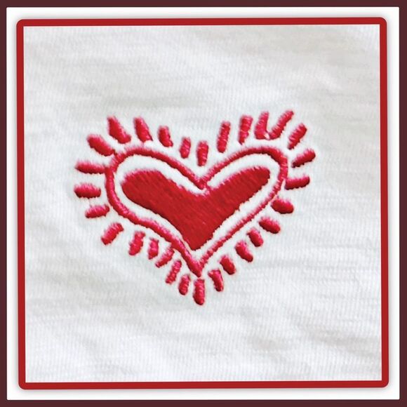 Rag & Bone Embroidered Heart Long Sleeve Tee - Picture 7 of 16